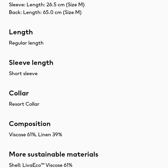 ⛔SOLD⛔🆕️NWT H&M Patterned Linen-blend Resort Shirt in 'Orange/Floral' - Picture 10 of 10